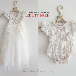 Christening dress, Baptism dress, baptism gown, christening gown, christening dress for baby girl, baby girl baptism dress