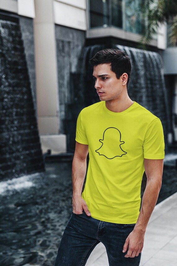 Snapchat T-shirt Social Media Logo 