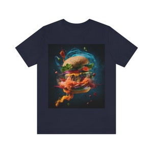Foodie Lover Burger Lover - Exploding Burger Series  - - Unisex Jersey Short Sleeve Tee