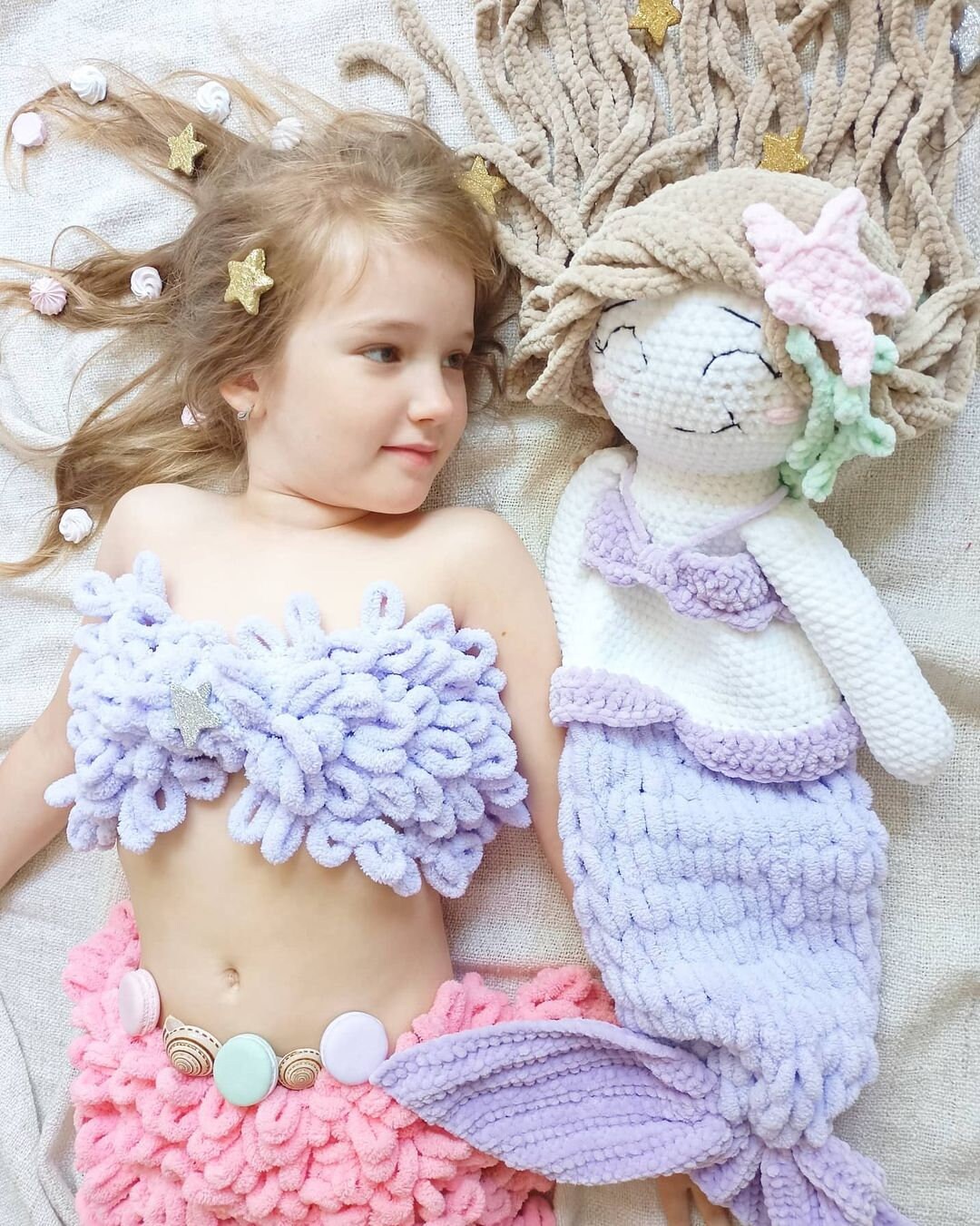 Amigurumi pajama bag Crochet Mermaid tutorial Sleeping bag Etsy