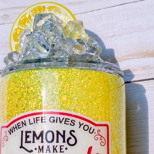 3D Pink Lemonade glitter tumbler + stainless steel + lemonade + resin tumbler
