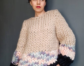 Giant Yarn Sweater Etsy