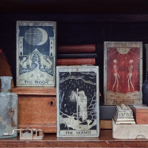 Wooden Tarot Block -  Altar Ornament