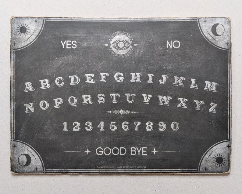 Ouija Mystery Oracle Talking Board for Seances Gray
