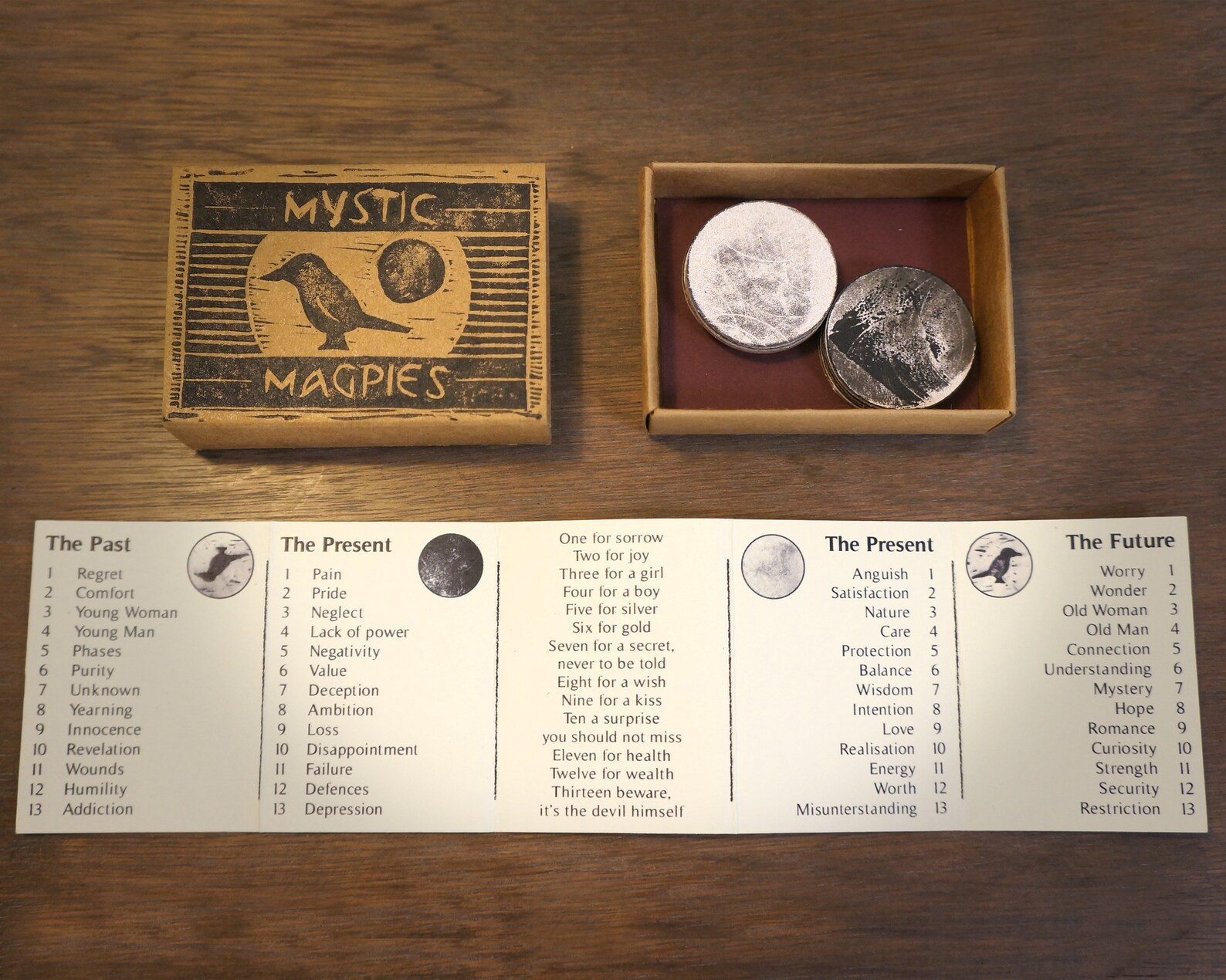 Mystic Magpies Handmade Fortune Telling Game Etsy