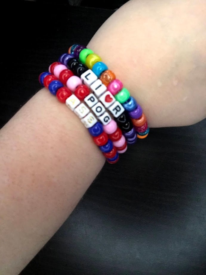 Miscellaneous Word Kandi Bracelet Etsy