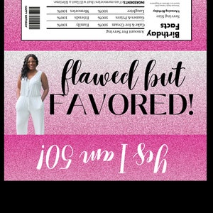 Custom candy bars party favor