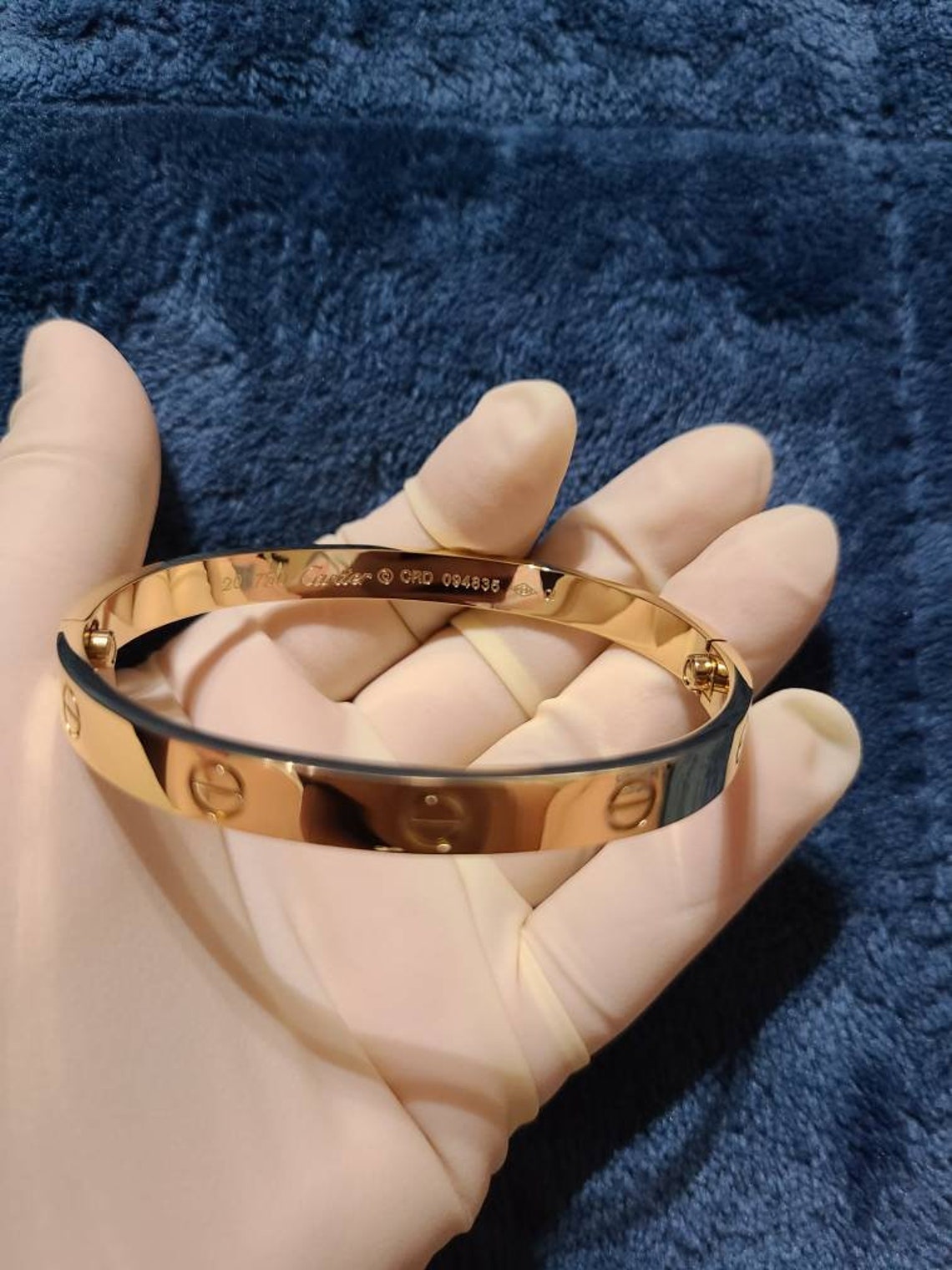 Beautiful 18K Gold plated high quality Love Bracelet screw. Etsy