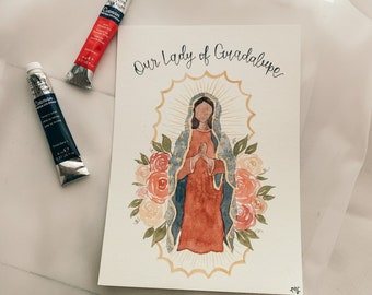 Our Lady of Guadalupe | Original Watercolor Painting