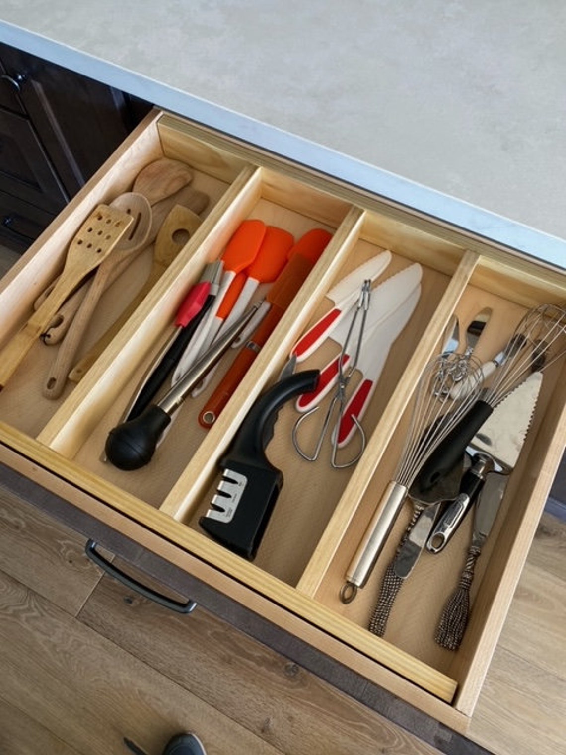Custom Silverware Drawer Organizer Etsy