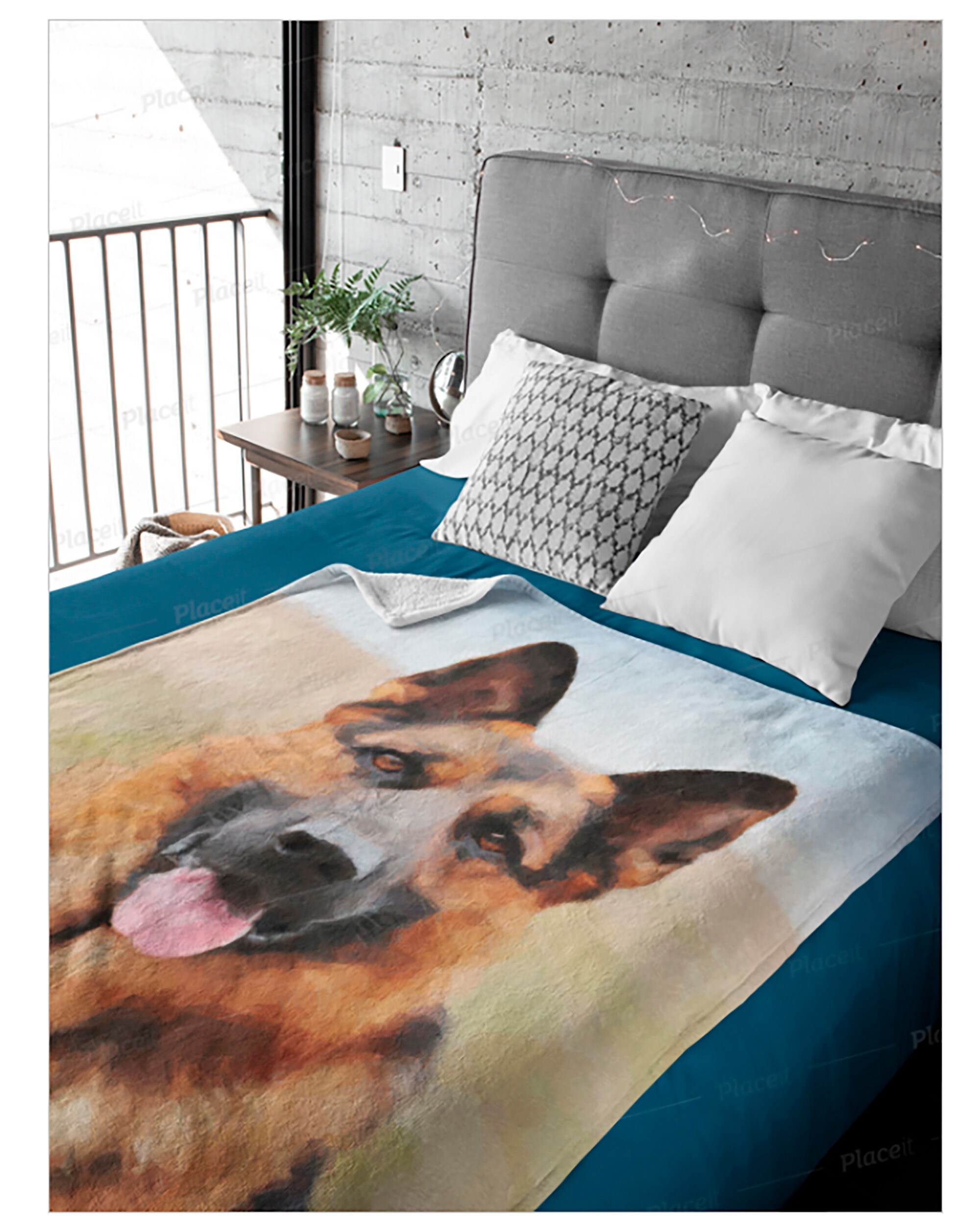 German Shepherd Blanket Velveteen Plush Blanket Shepherd photo Etsy
