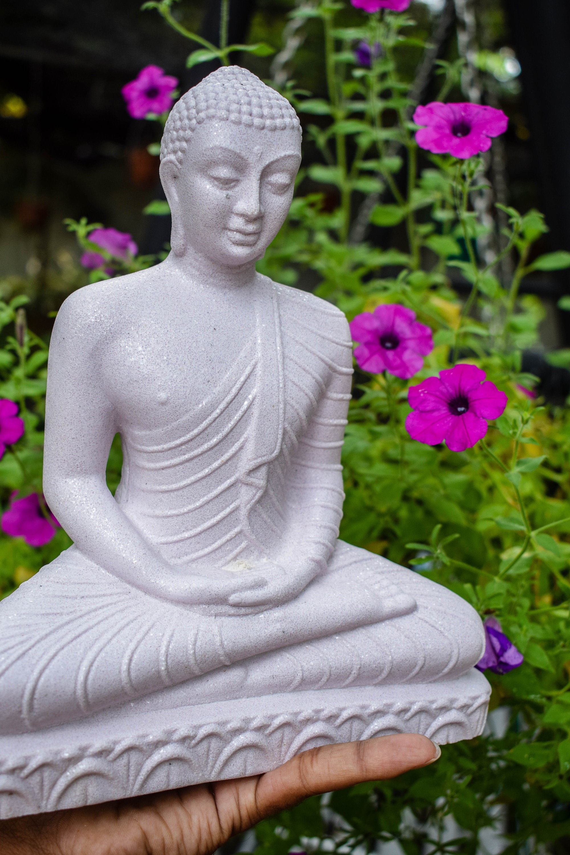 Buddha Statue Buddha Lord Buddha Statue White Buddha Etsy