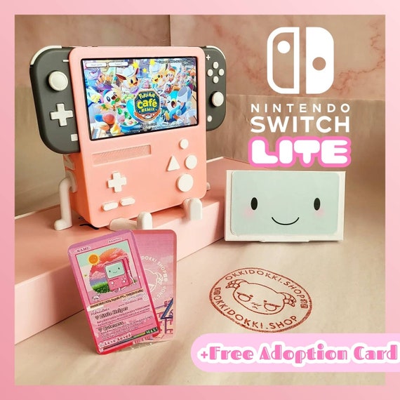 Pastel Pink Nintendo Switch LITE BMO Dock W/ Limited Time Free Holographic  Adoption Training Card Free Display Face 