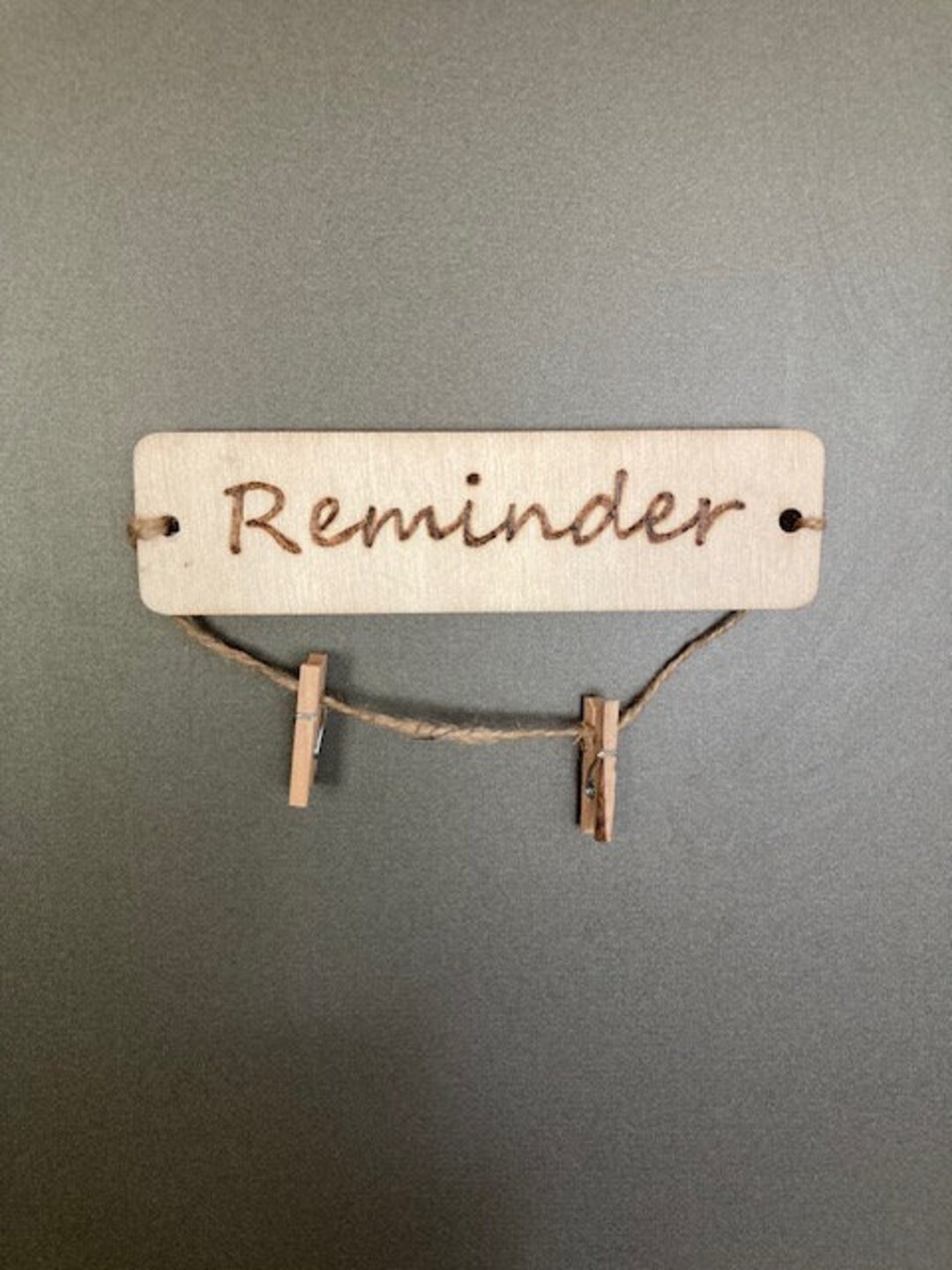 Appointment Reminder Wood Burned Tag, Refrigerator Reminder