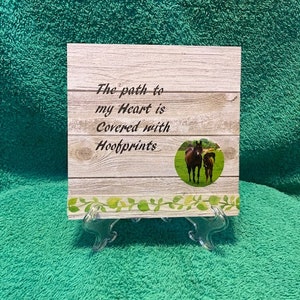 Horse Inspirational Plaque, Horse Wooden Quote Plaque, Horse Message Sign