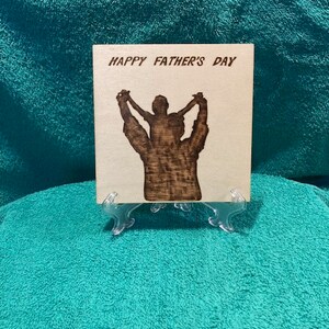 Father&#39;s Day Wood burned Plaque, Father&#39;s Day Wood Sign, Father&#39;s Day Plaque