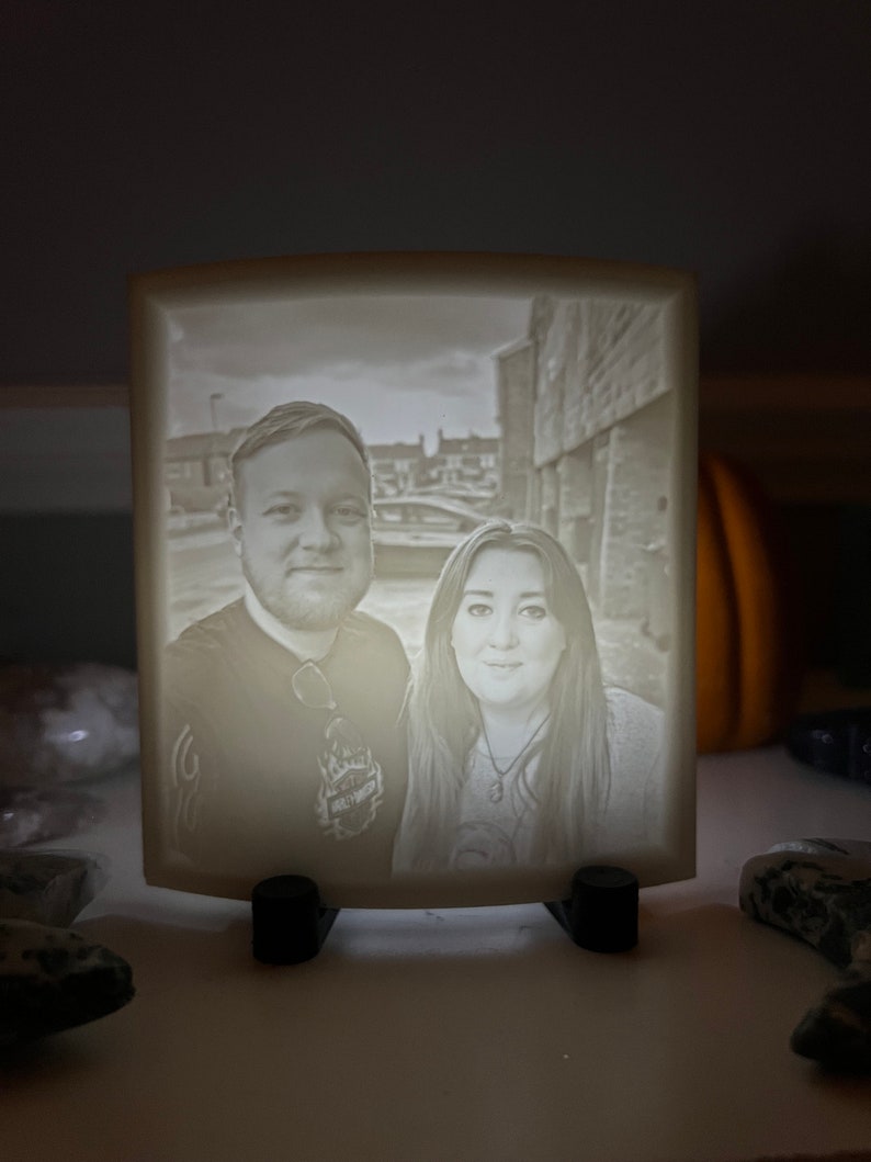 Personalised Lithophane Photo Lamp 3D Printed image 5