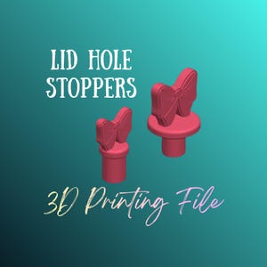 DIGITAL FILE - Bow Tumbler Lid Stoppers - STL - 3MF - 3D Printing
