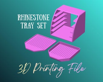 DIGITAL FILE - Rhinestone Tray Set With Drawers File - STL - 3MF - 3D printing