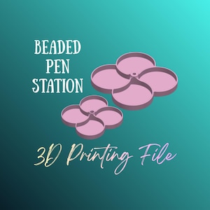 DIGITAAL BESTAND - Kralenpenstation, mini en standaard - STL - 3MF - 3D-printen