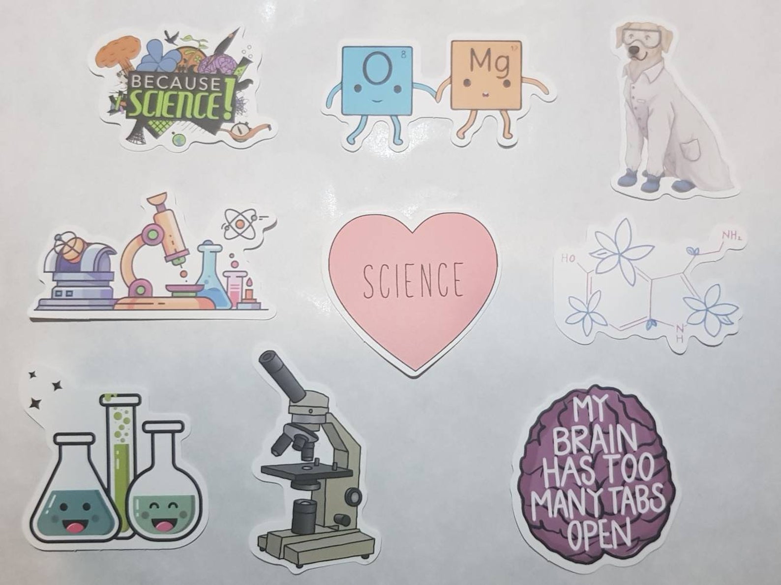 Science Stickers Set of 50 School Books Laptops Diaries Gifts Etsy UK