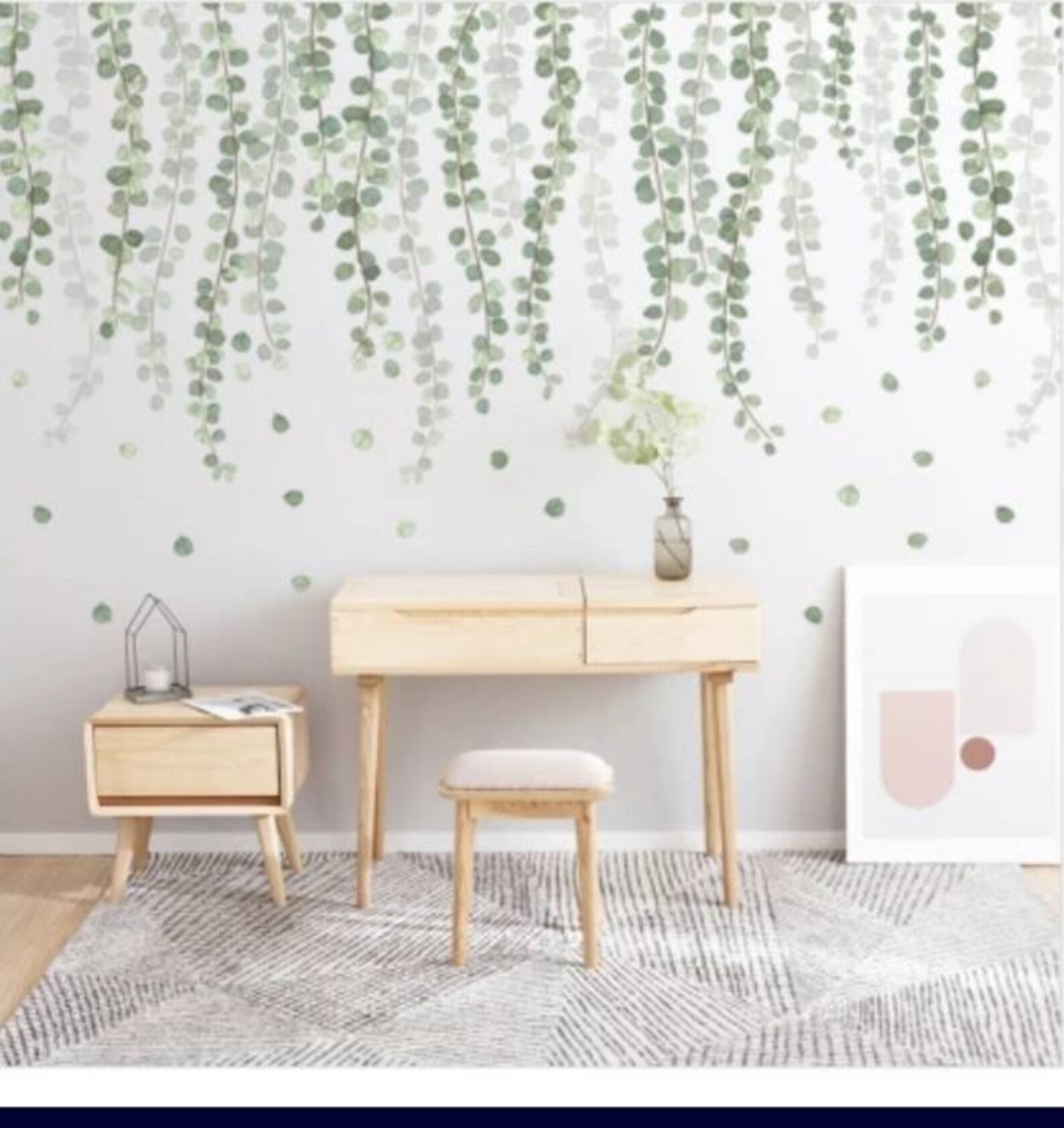 Green Leaves Wall Stickers/green Leaf Wall Decal/vinyl/nature Etsy UK