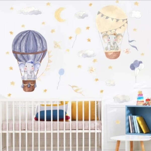 Nursery Wall Stickers Etsy UK