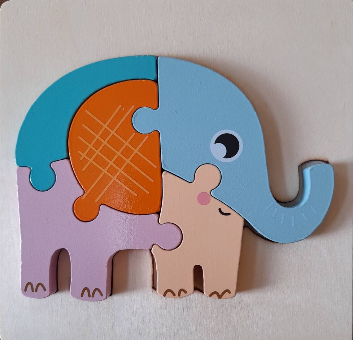 Wooden Puzzle Baby Kids Toddler Jigsaw Animals Transport DIY Etsy