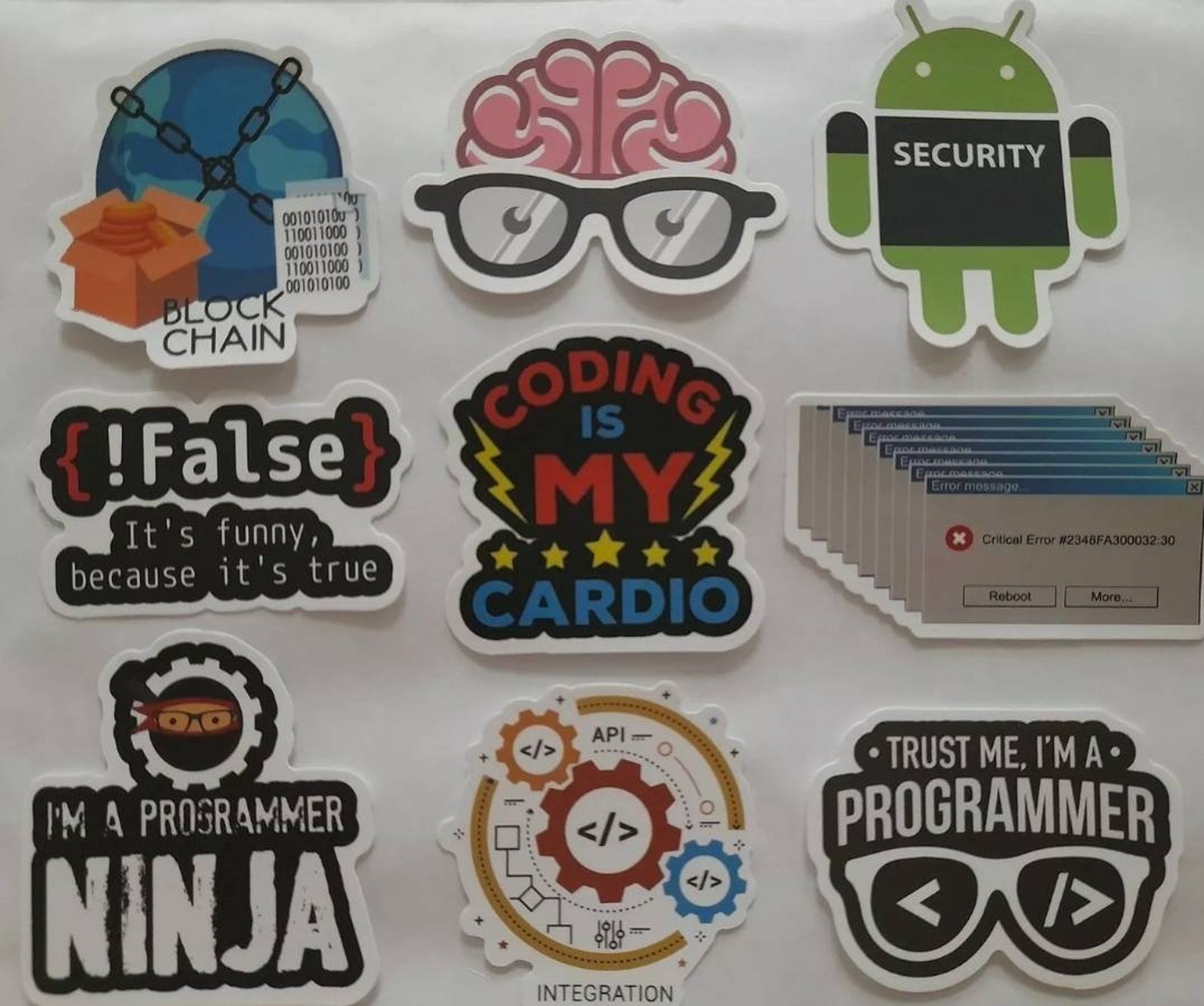 Set of 50 Programming Stickers Coding Data Computer Software | Etsy