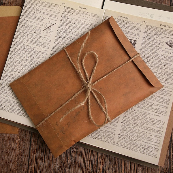 Kraft Paper Envelope Etsy