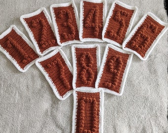 Crochet Pattern for numbers | crochet numbers | Easy pattern for crochet numbers | Easy pattern for a custom gift