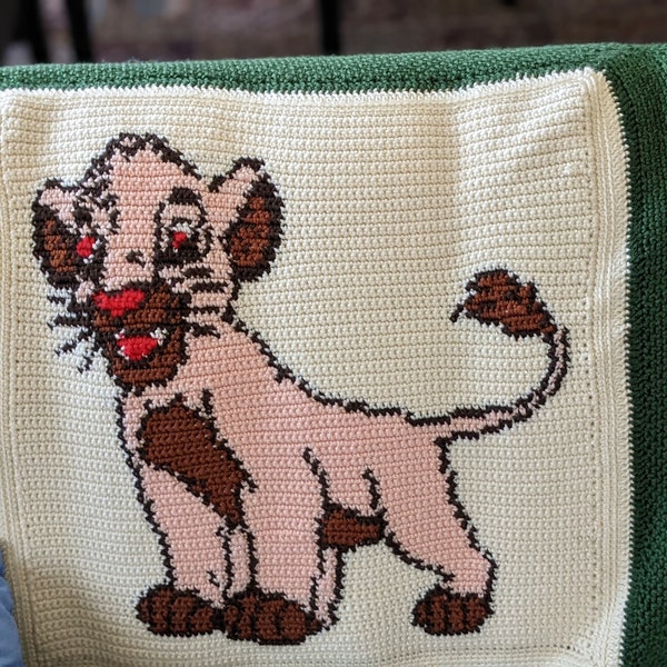 Adorable Baby Lion Crochet Blanket Pattern: Create a Hand-Knit Baby Blanket with Cute Animal Motif