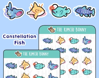 Mini Constellation Sky Fish Stickers