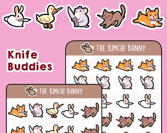 Knife Buddies Sticker Sheets