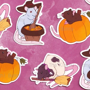 Halloween Rat Stickers