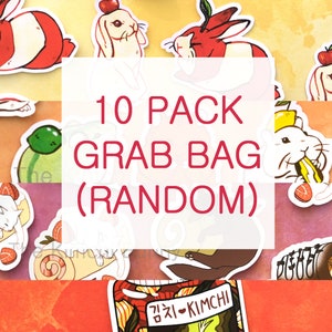 10 Die Cut Sticker Grab Bag!