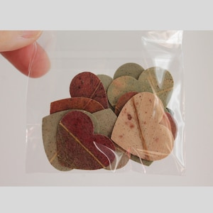 Grandi coriandoli a forma di cuore, coriandoli biodegradabili per matrimonio, coriandoli ecologici di eucalipto, decorazioni per la tavola dell'amore, 6 sacchetti con 90 cuori