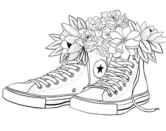 converse dibujo