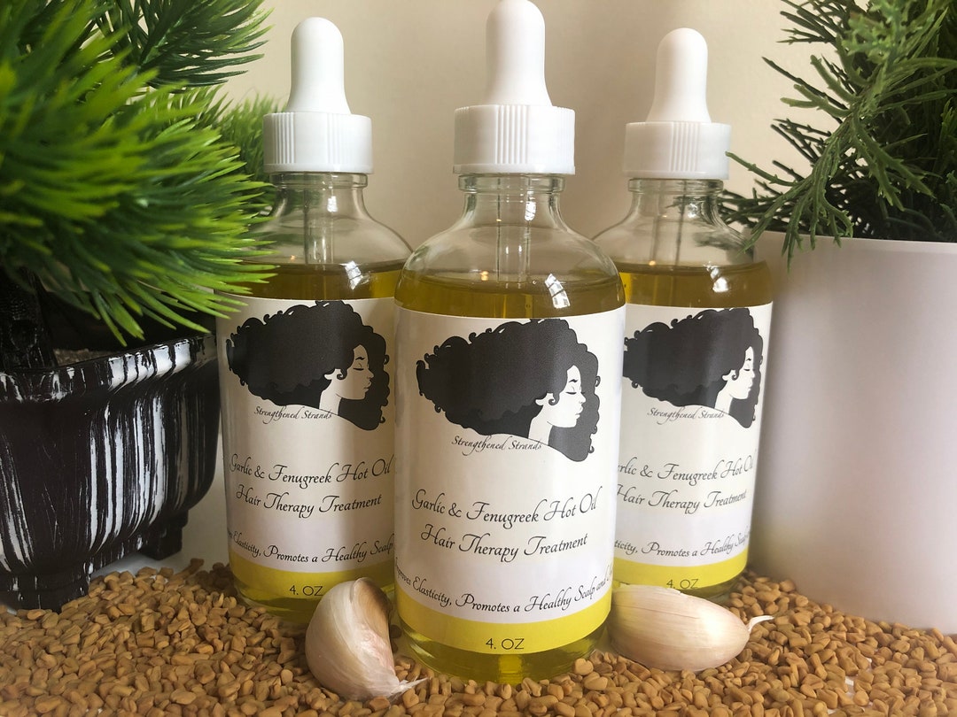Garlic & Fenugreek Hot Oil Hair Therapy Etsy
