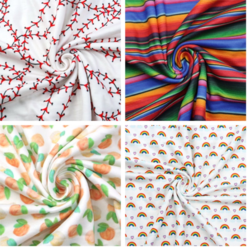 Double Brushed Poly Knit Fabric 4 Way Stretch by the Etsy