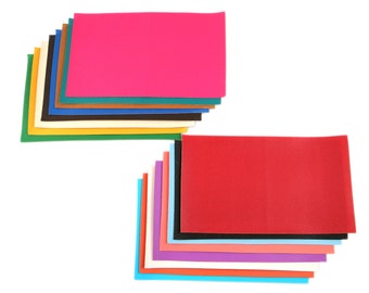 16pcs/pack,Plain Color Litchi Faux leather sheets Bundle,Crafts Supplies for Earrings Hair bows Leather sheets