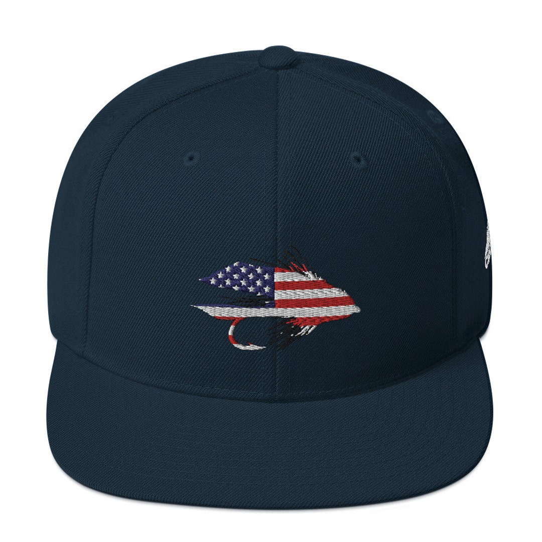 Fly Fishing Hat Stars & Stripes Muddler Snapback Hat USA Fishing Hat Etsy