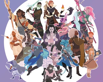 The Mighty Nein - Art Print - Critical Role