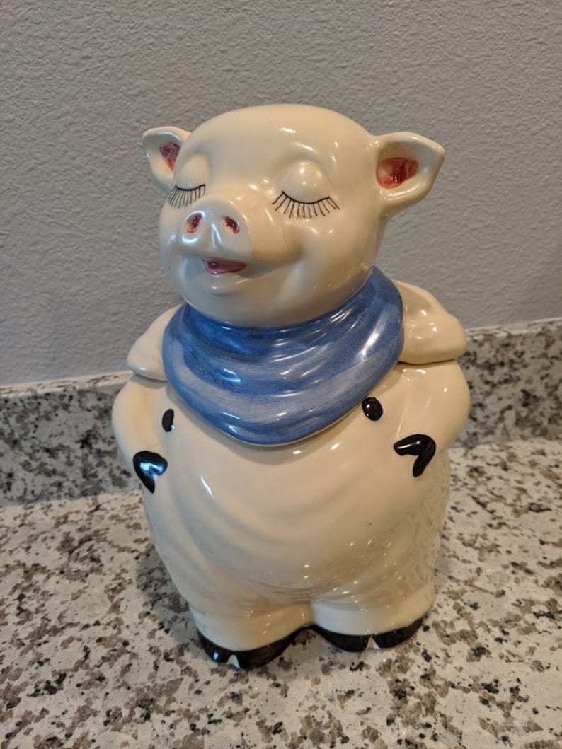 Vintage 1940s Shawnee Smiling Pig Cookie Jars Etsy