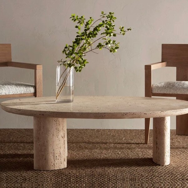Travertine Coffee Table Etsy UK
