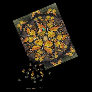 Monarch Butterfly scene - Jigsaw puzzle