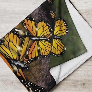 Monarch Butterfly - Throw Blanket