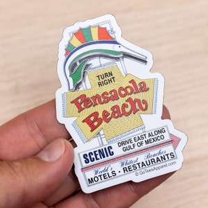 Pensacola Beach Sign Magnet