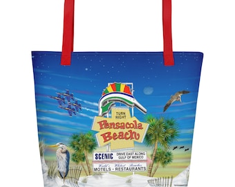 Segnale spiaggia Pensacola - Borsa da spiaggia
