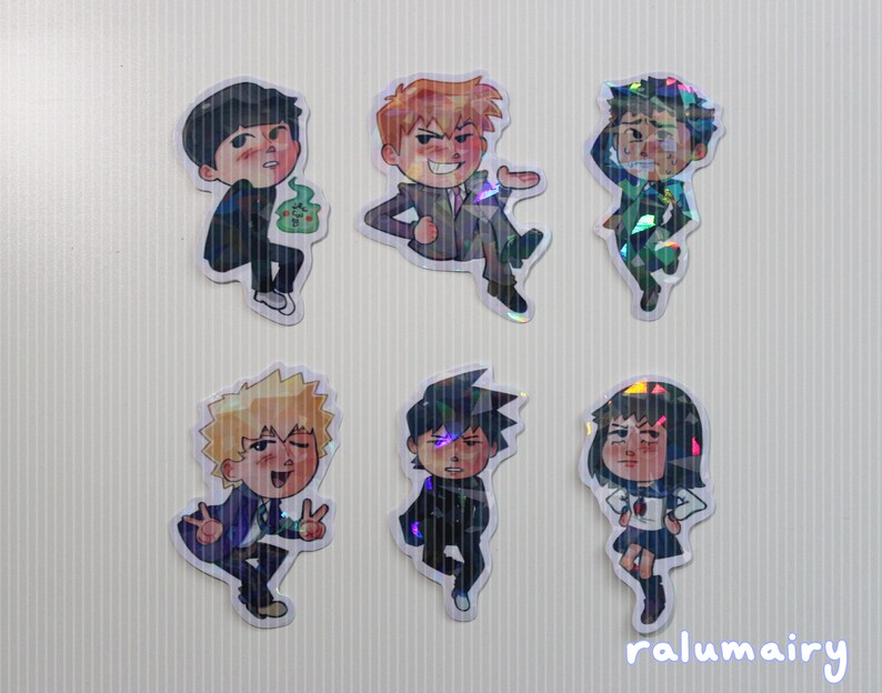 Psychic Sticker Psychic Anime Stickers Sticker Pack - Etsy
